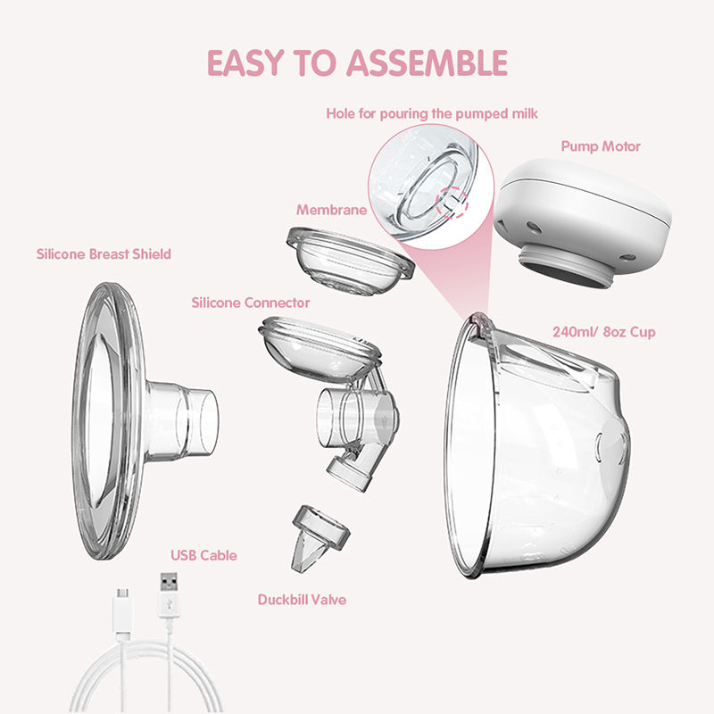 Hands-Free Wearable Painless Electric Breast Pump(12)